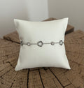 Bracelet Fleurs & Brillants – Acier Inoxydable