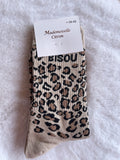 Chaussettes Léopard "Bisou" – Mademoiselle Citron