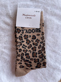 Chaussettes Léopard "J'adore" – Mademoiselle Citron