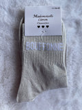 Chaussettes "Bouffonne" Doré Très Clair Pailleté – Mademoiselle Citron