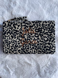 Trousse « Jolie Garce » 🐆 – Velours Côtelé Léopard