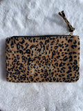 Trousse « Jolie Garce » 🐆 – Velours Côtelé Léopard Camel