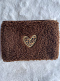 Trousse Teddy Cœur Léopard – Chocolat