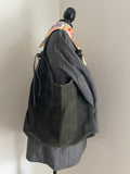 Hobo Bag Cuir de Vachette ✨ – Vert Kaki