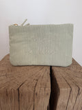 Trousse Trucs de Filles – Velours Côtelé Vert Sauge