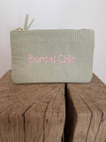Trousse Bordel Chic – Velours Côtelé Vert Sauge
