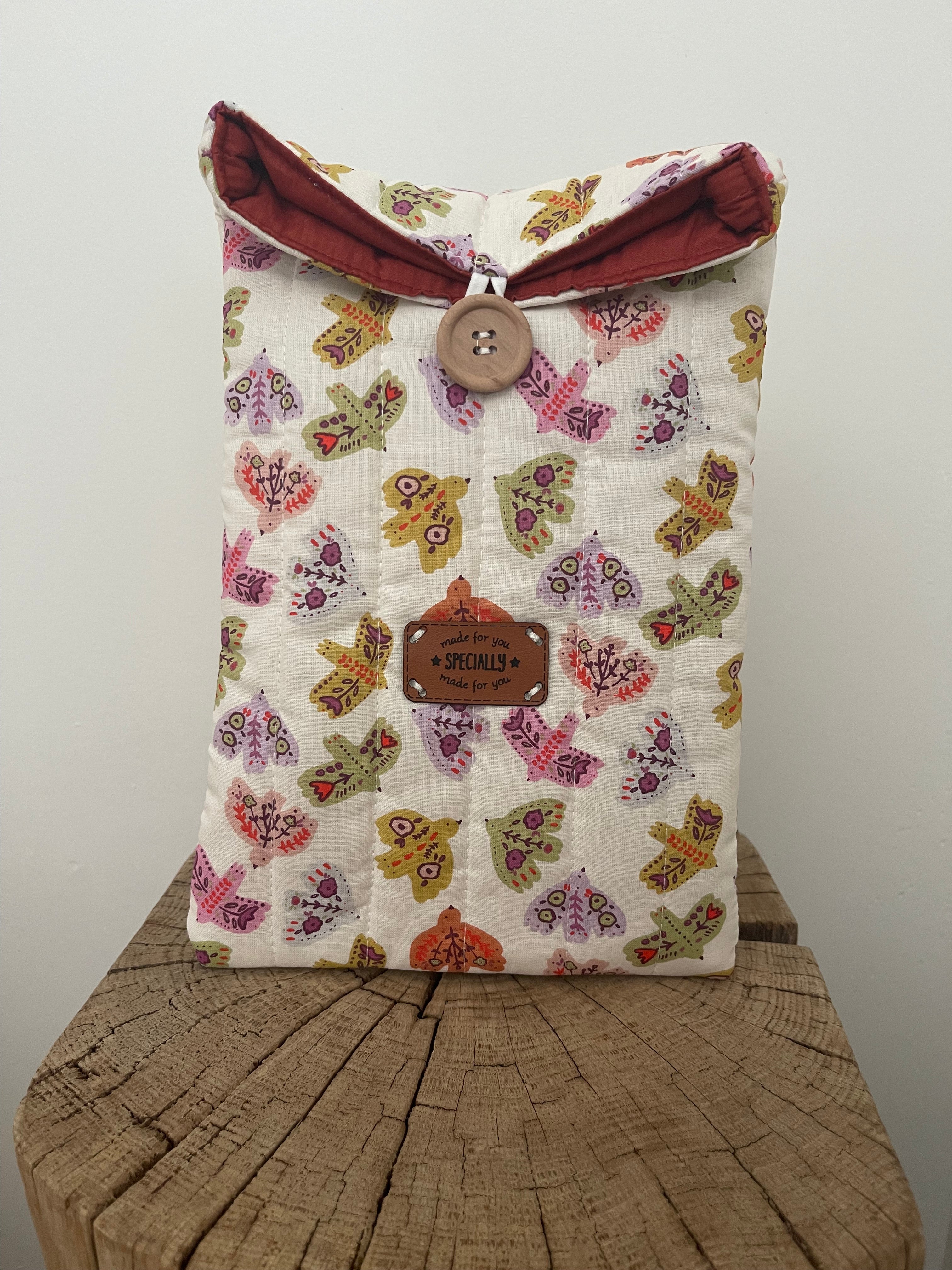 Pochette à livres Oiseaux – Faite main