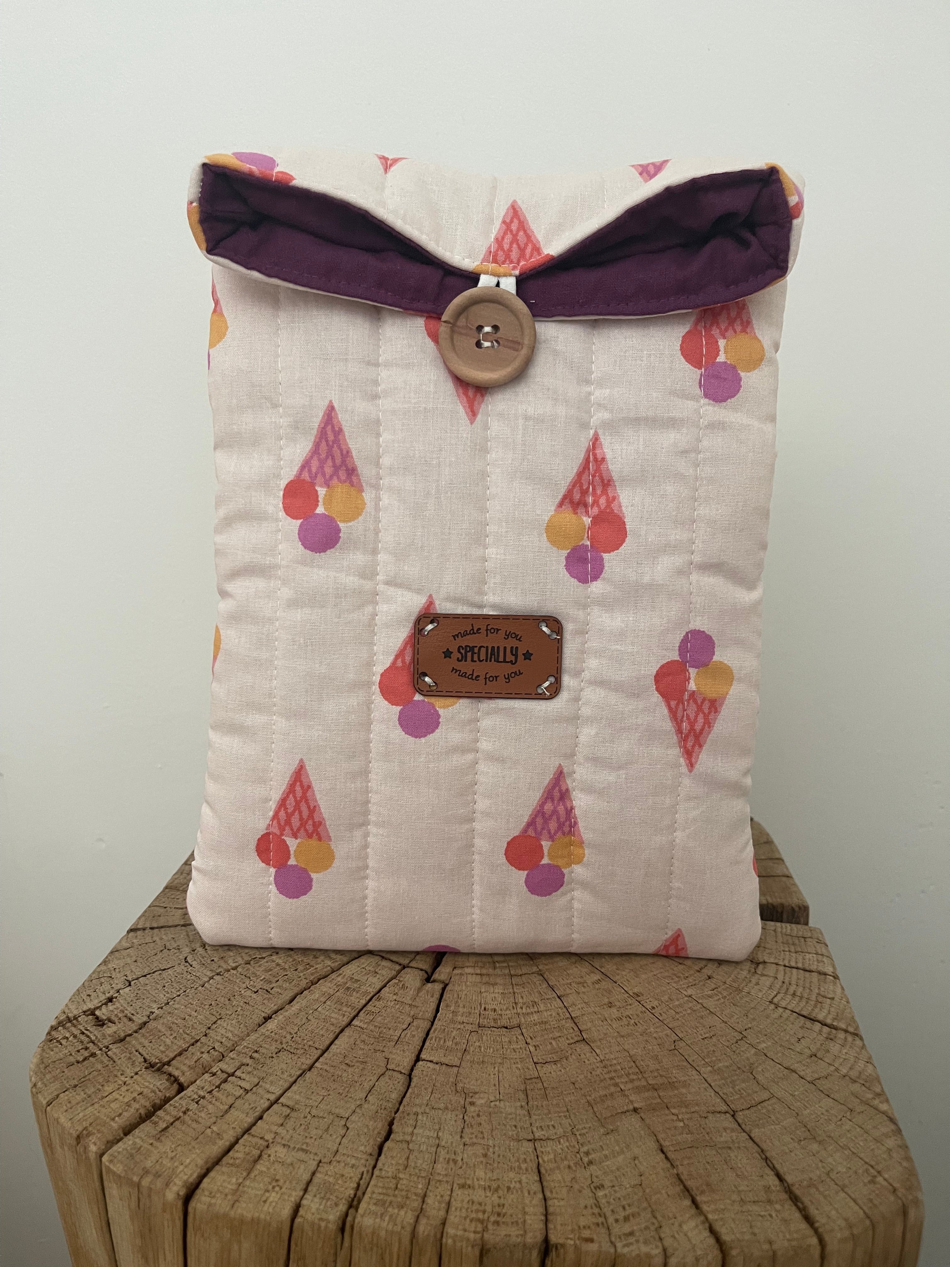 Pochette à livres Cornets Gourmands – Faite main