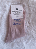 Chaussettes à Paillettes ✨ – "ZÉRO DÉFAUT" Rose Nude Pailleté