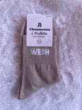Chaussettes à Paillettes "Wesh" - Doré Taupe
