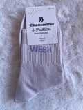 Chaussettes à Paillettes "Wesh" - Lilas