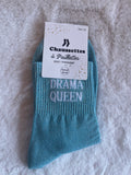 Chaussettes à Paillettes "Drama Queen" - Bleu Lagon