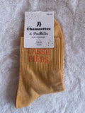 Chaussettes à Paillettes "Casse-Pieds" - Doré Irisé