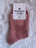 Chaussettes à Paillettes "Casse-Pieds" - Rose des Bois
