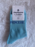 Chaussettes à Paillettes "Princesse" - Bleu Ciel