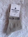 Chaussettes à Paillettes "Princesse" - Beige Doré
