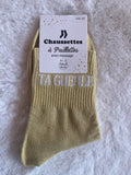 Chaussettes à Paillettes "Ta Gueule" - Doré Irisé
