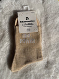 Chaussettes à Paillettes "Girl Power" - Champagne Doré