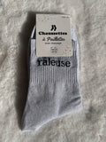 Chaussettes à Paillettes "Râleuse" - Gris Argenté
