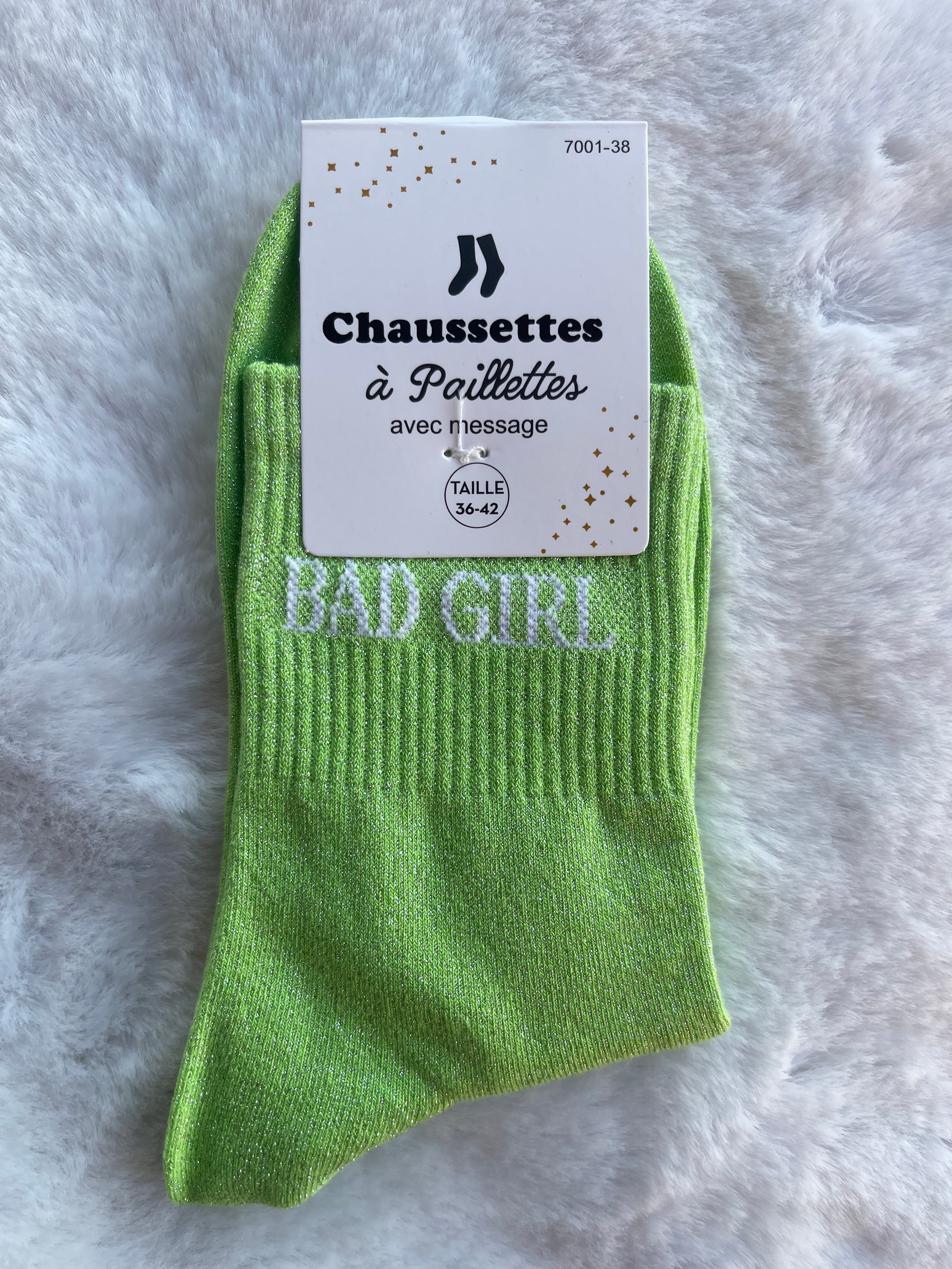 Chaussettes à Paillettes ✨ – Bad Girl