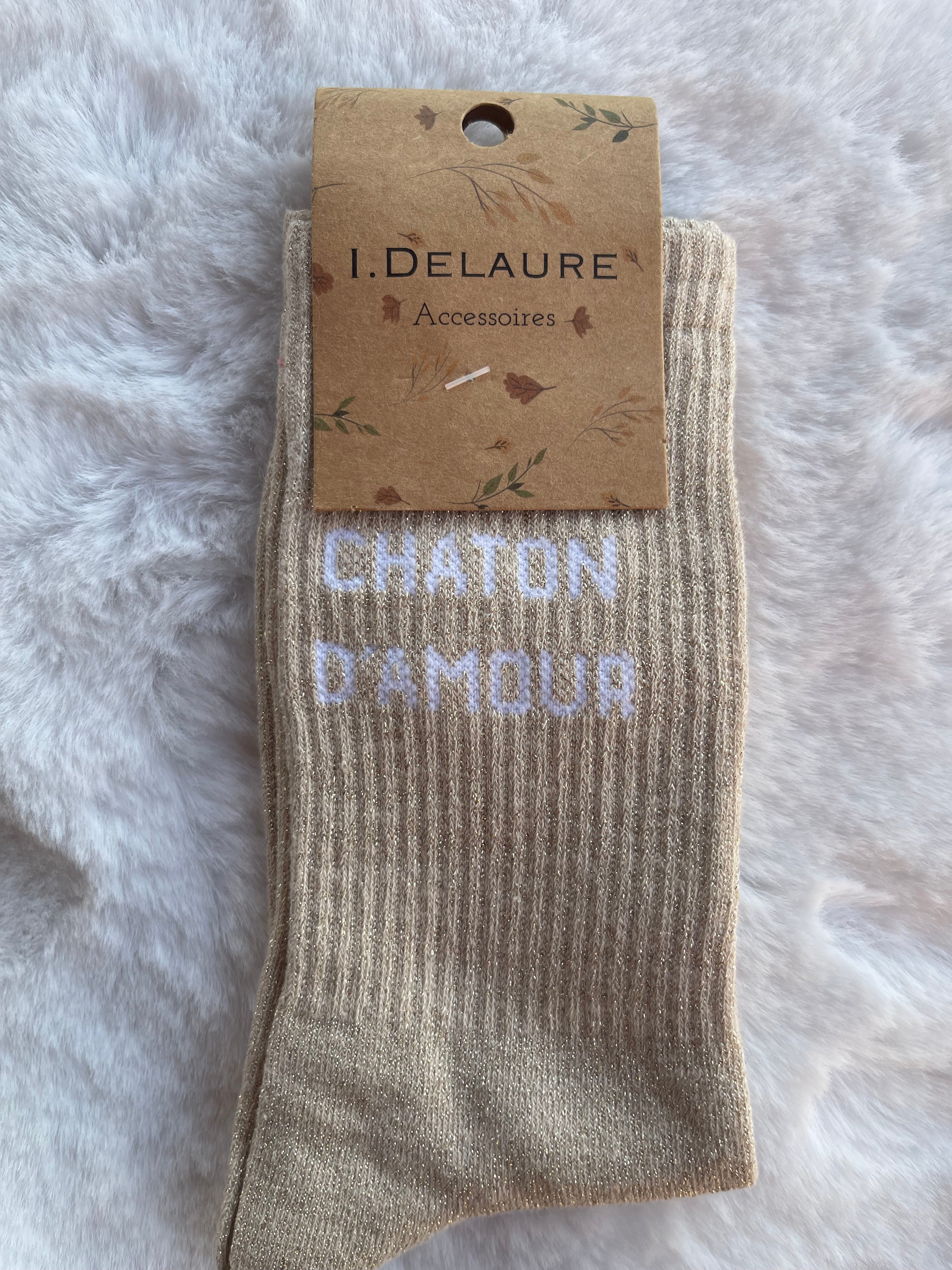 Chaussettes à Paillettes ✨ – Chaton d'Amour
