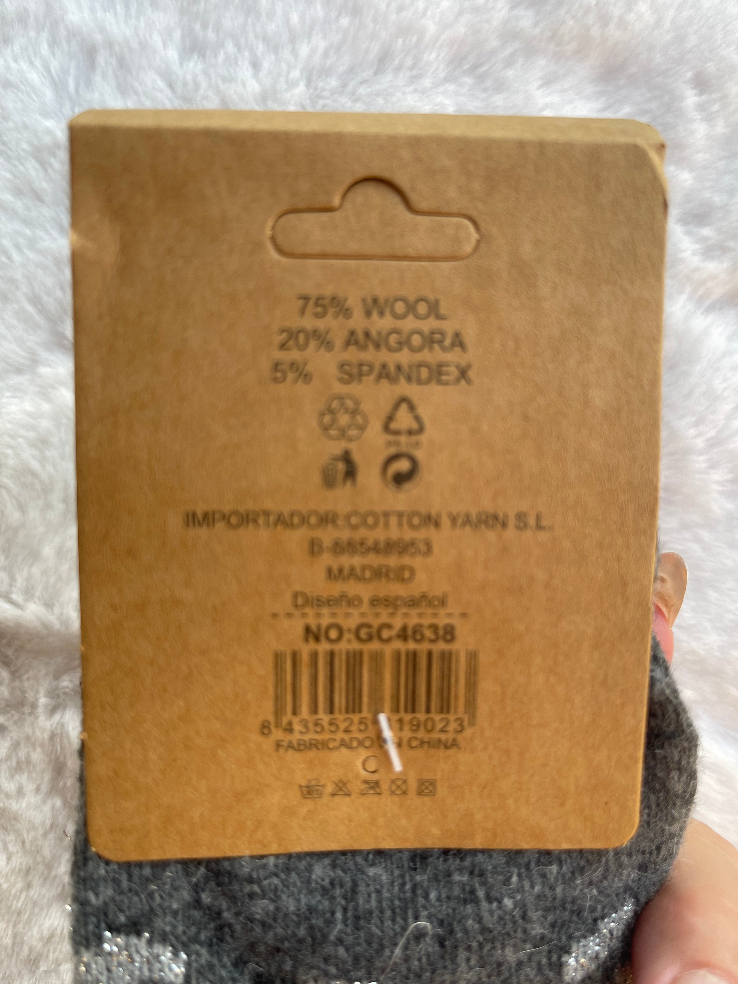Chaussettes Chaudes Léopard Gris – Clazzy