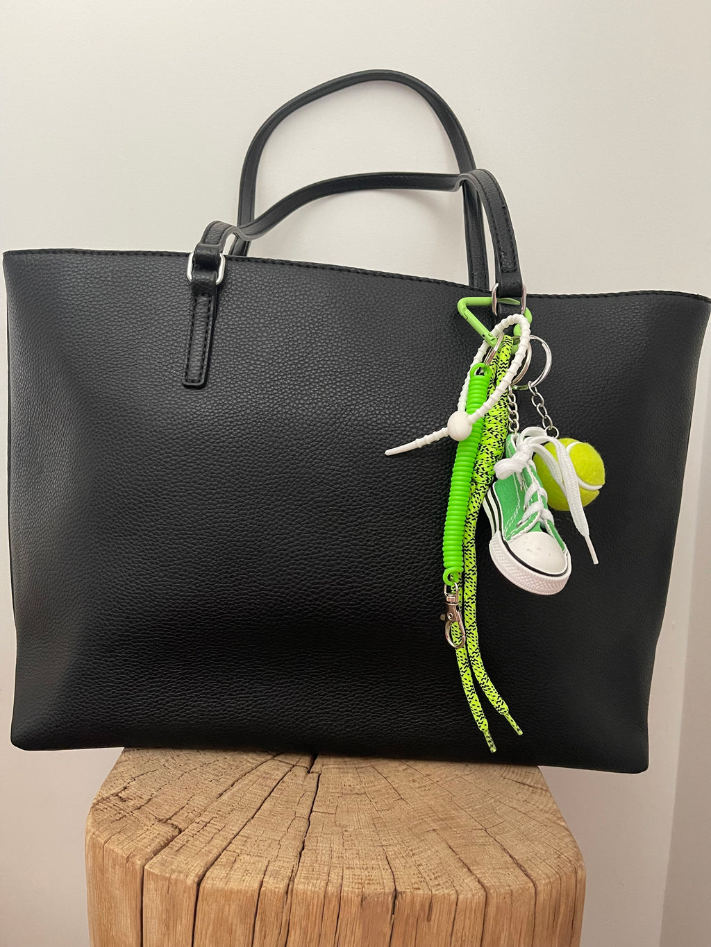 Porte-clés Grigri Basket Tennis Vert Fluo