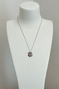 Collier Pendentif Trèfle à Quatre Feuilles - Acier Inoxydable Argenté