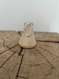 Bague Cœur Ouvert – Acier Inoxydable Argenté